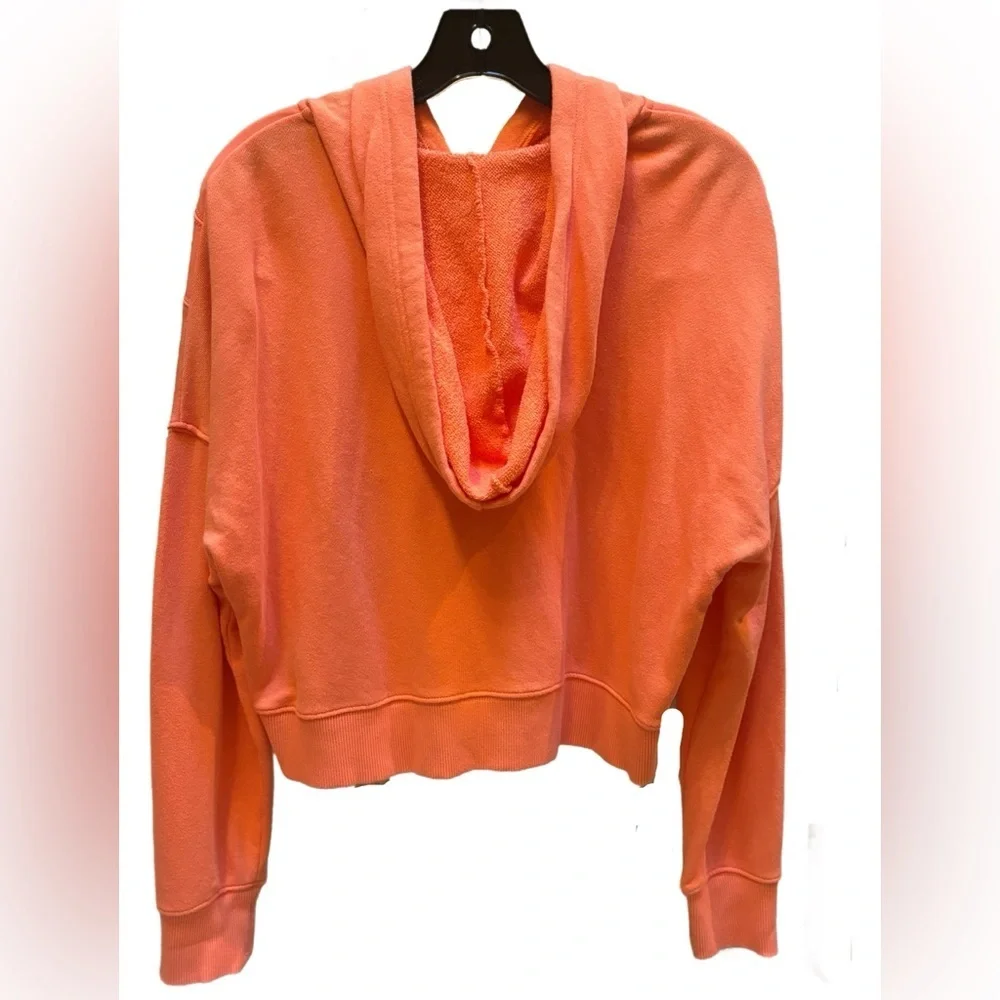 Aerie NWT Offline Coral zip up hoodie size small, 100% Cotton 💕 - Picture 3 of 6